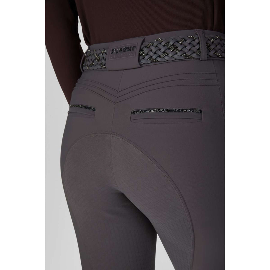Pikeur Breeches Ceelina GridTexLeather Highwaist Full Grip Basalt Grey