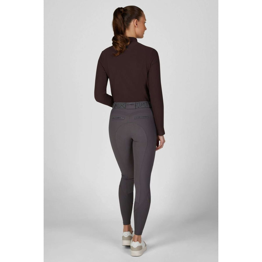 Pikeur Breeches Ceelina GridTexLeather Highwaist Full Grip Basalt Grey