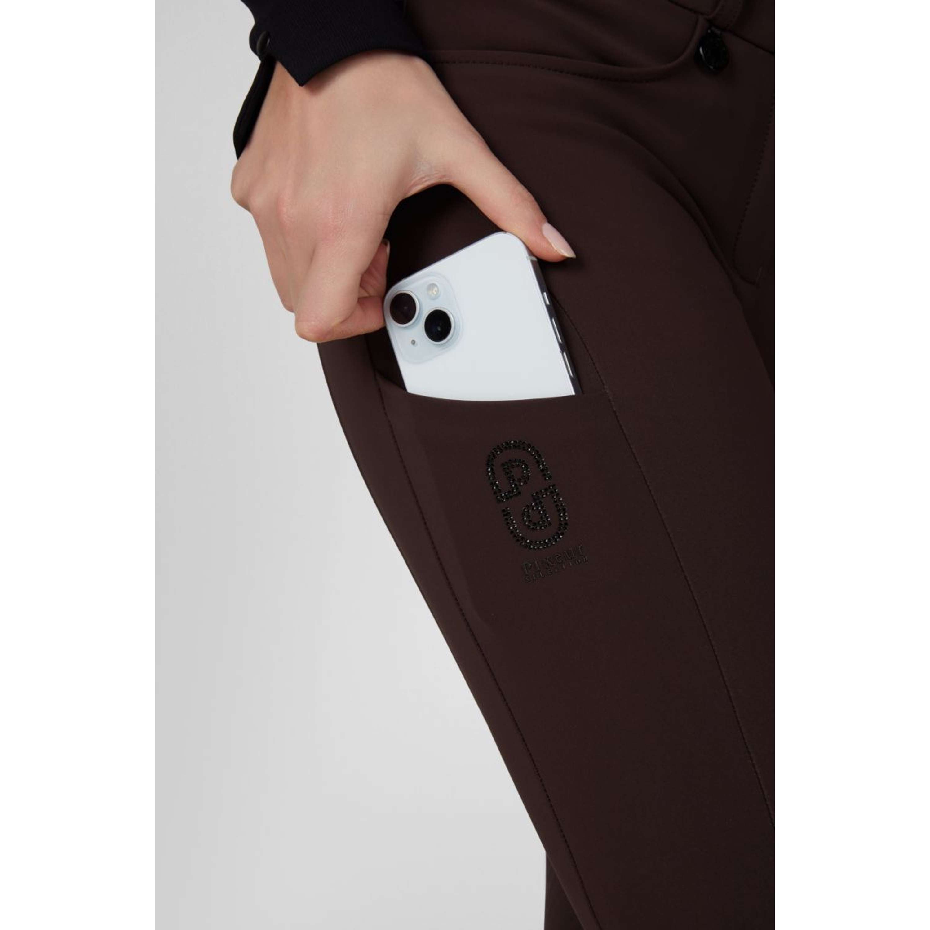 Pikeur Breeches Cantira MatrixGripTec Highwaist Full Grip Chocolate Brown