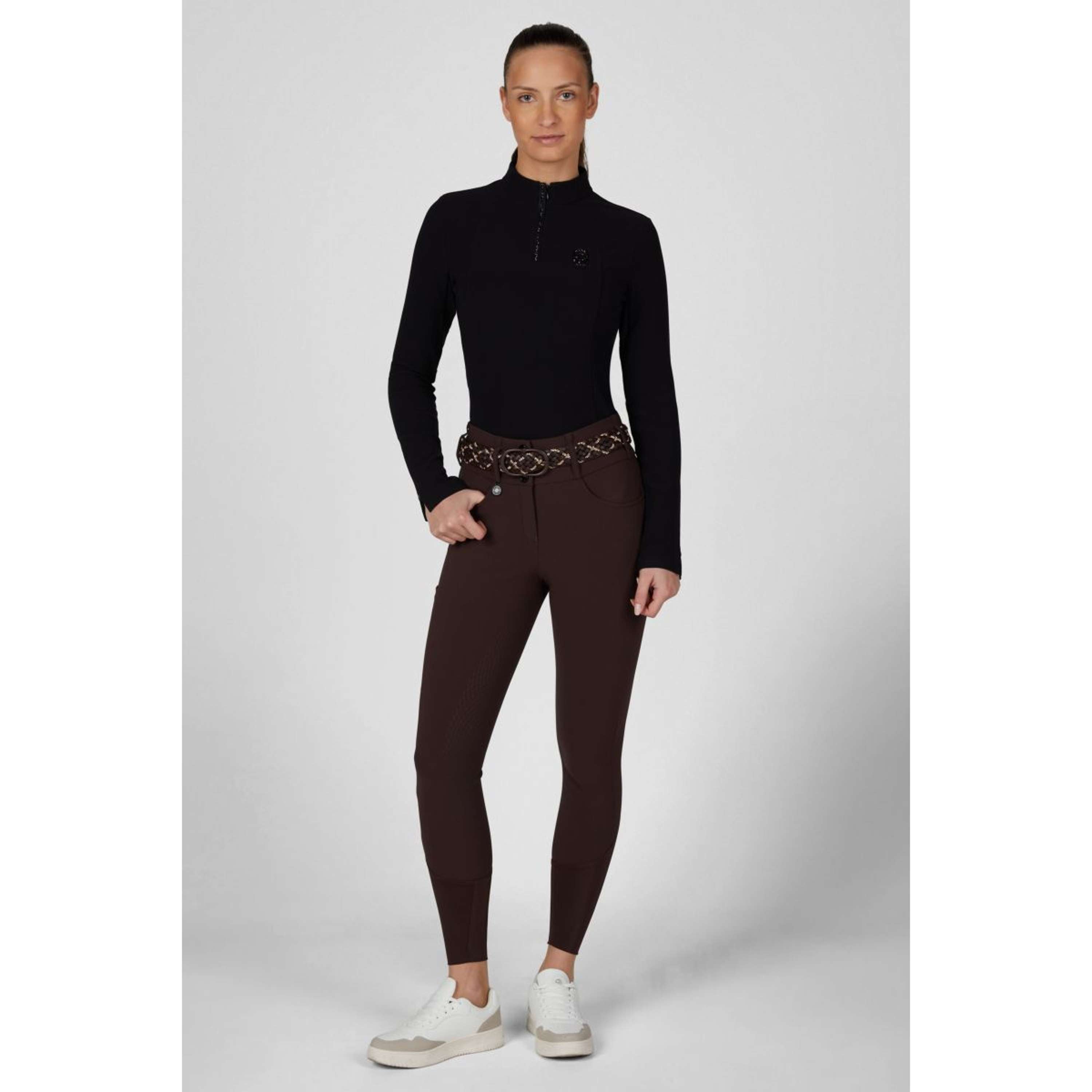 Pikeur Breeches Cantira MatrixGripTec Highwaist Full Grip Chocolate Brown