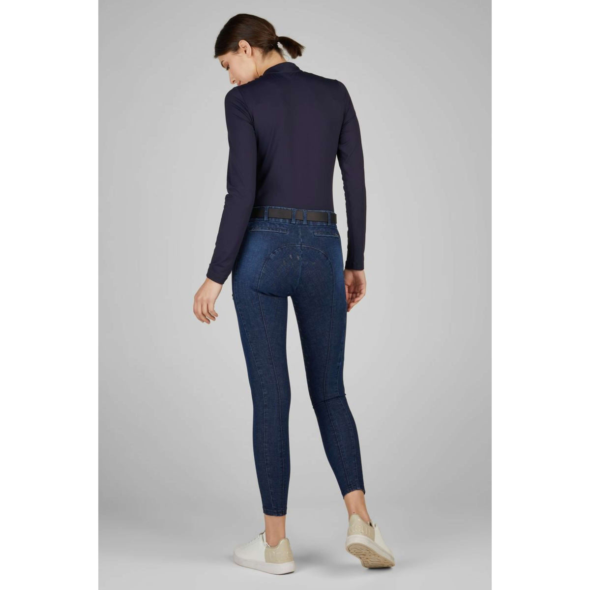 Pikeur Breeches Brinja Midwaist Full Grip Denim Blue