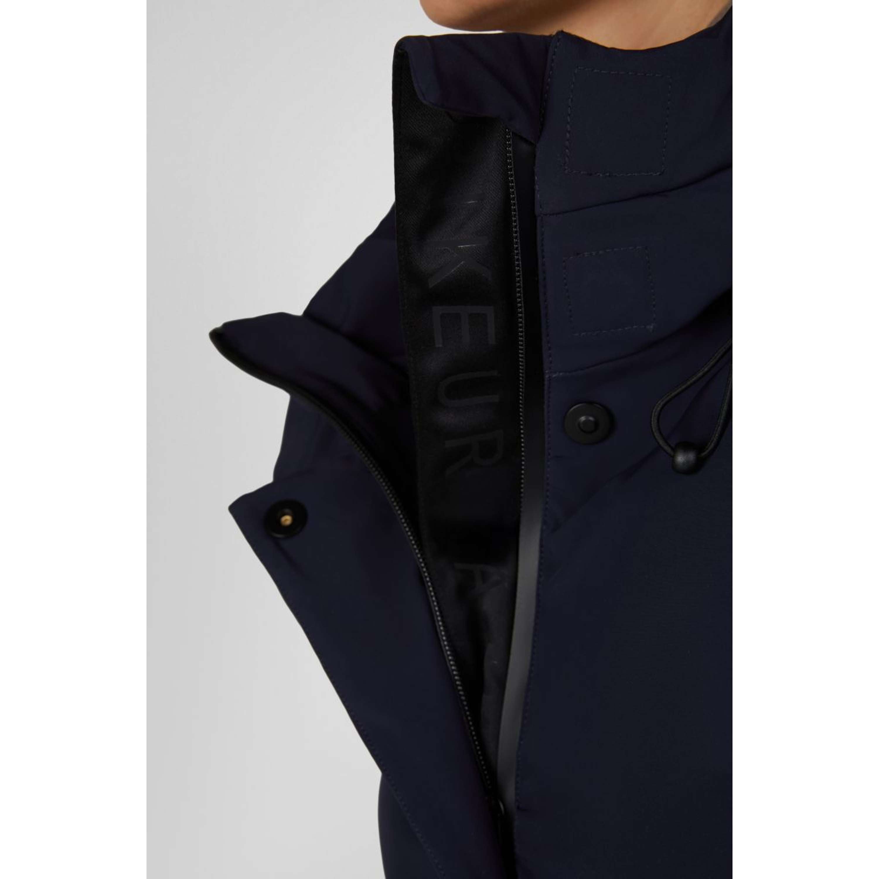 Pikeur Long Coat Quilted Raincoat Athleisure AW26 Nightblue