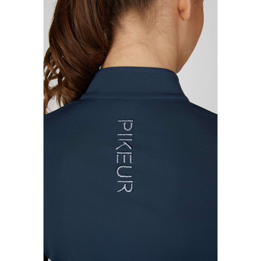 Pikeur Shirt Zip Athleisure AW26 Long Sleeves Navy Blue
