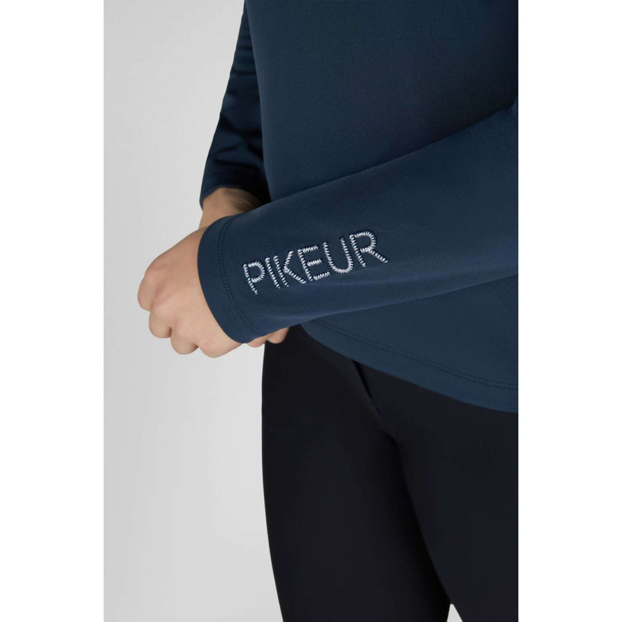 Pikeur Shirt Zip Athleisure AW26 Long Sleeves Navy Blue