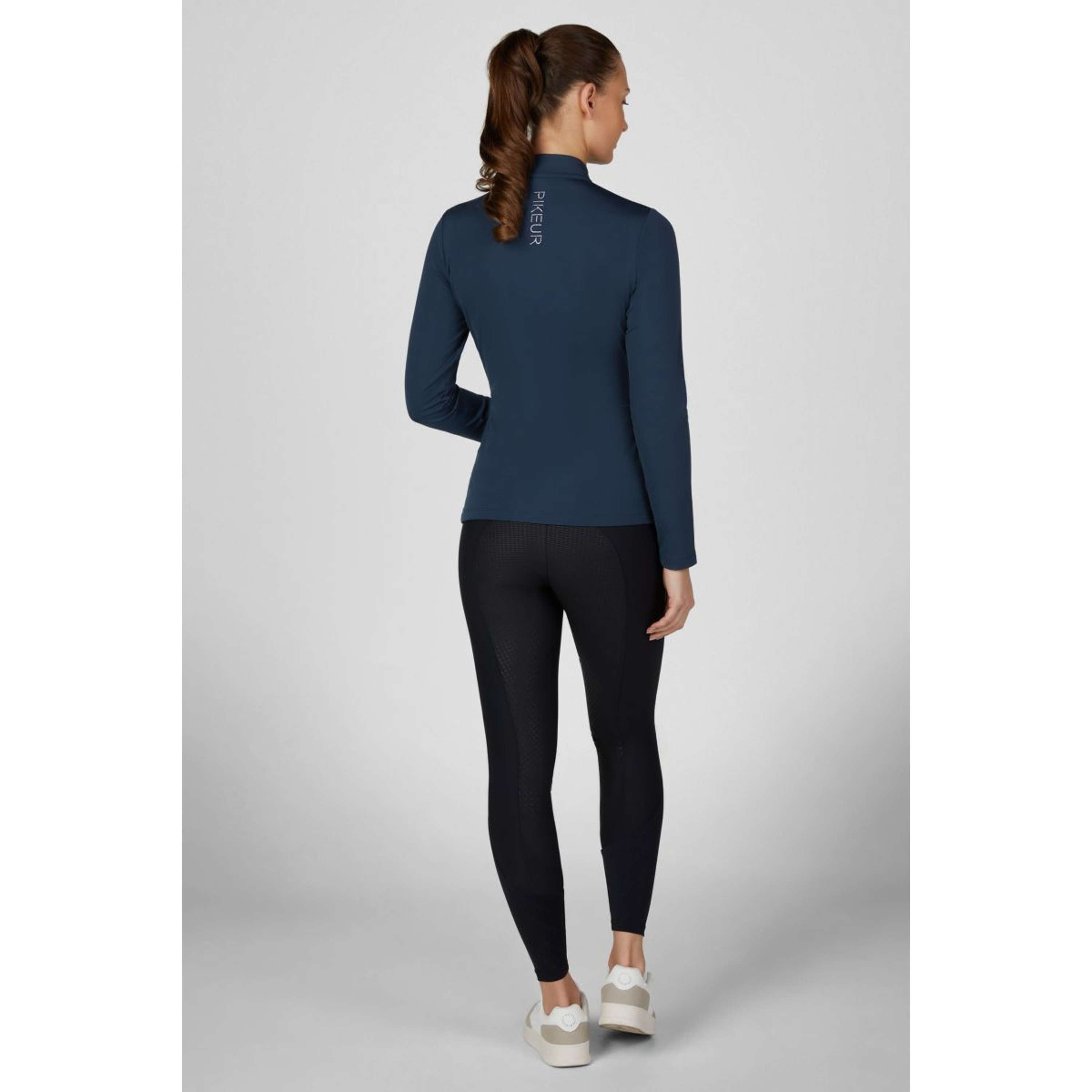 Pikeur Shirt Zip Athleisure AW26 Long Sleeves Navy Blue