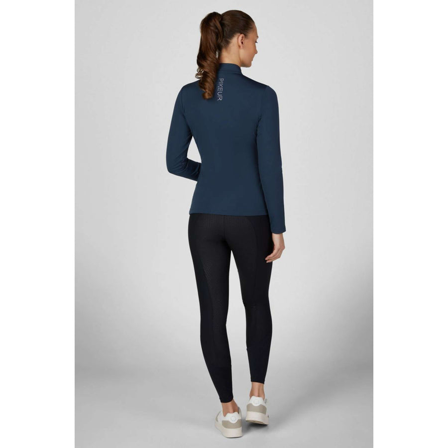 Pikeur Shirt Zip Athleisure AW26 Long Sleeves Navy Blue