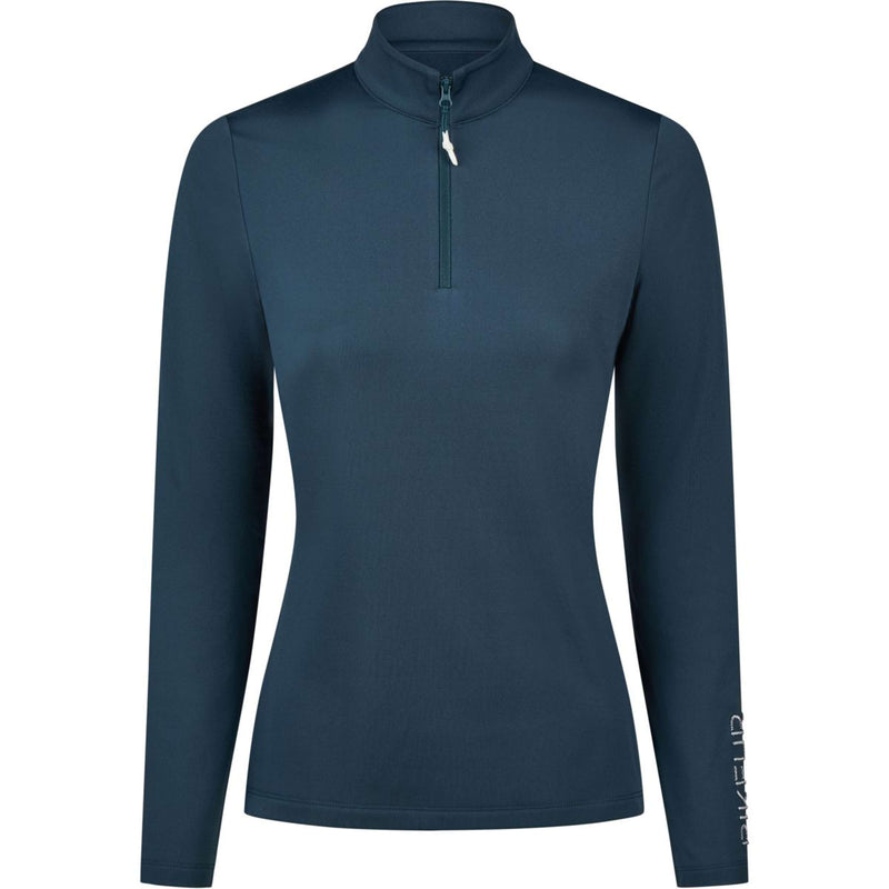 Pikeur Shirt Zip Athleisure AW26 Long Sleeves Pine Green