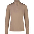 Pikeur Shirt Zip Athleisure AW26 Long Sleeves Mocha Cream