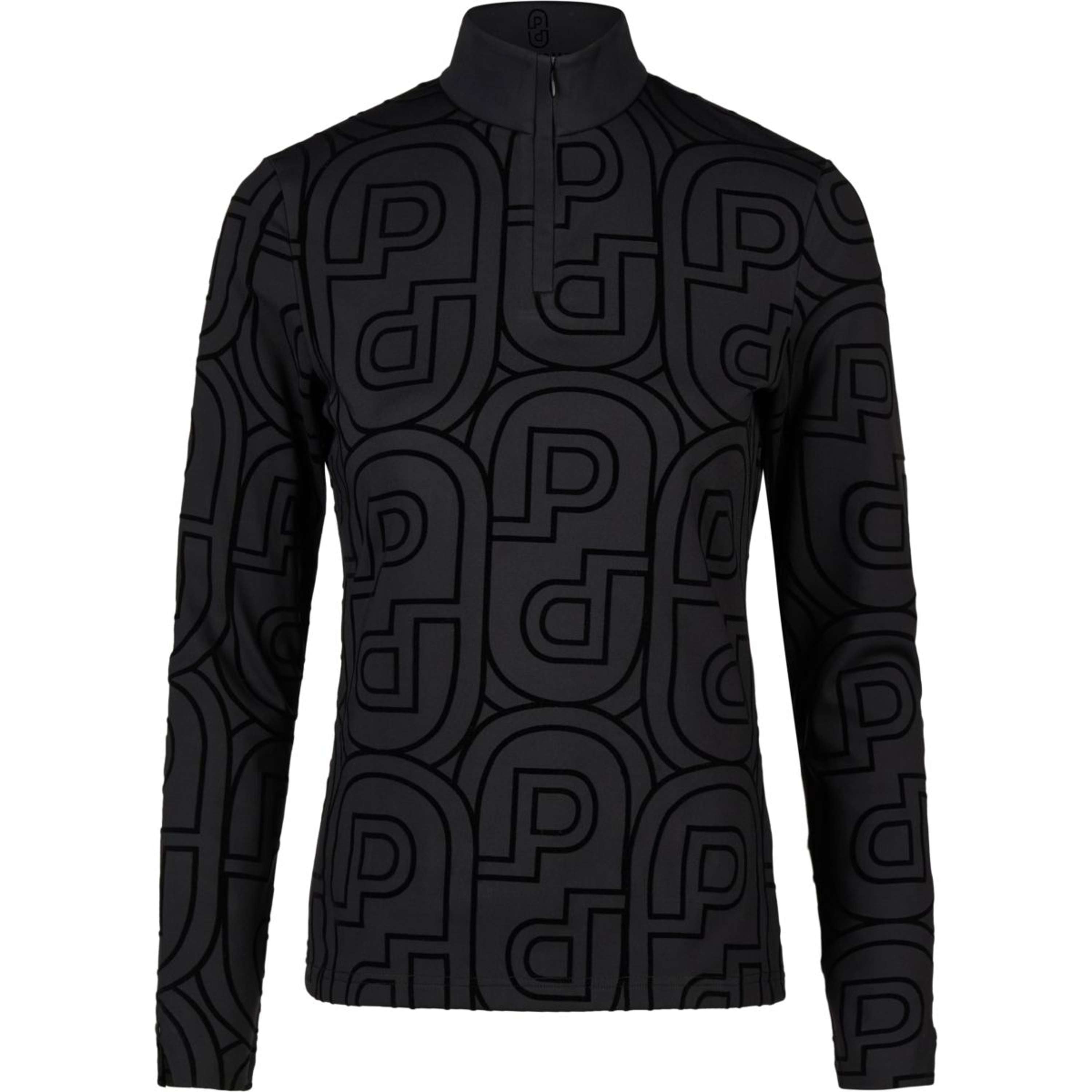 Pikeur Shirt Zip Print Selection AW26 Long Sleeves Black