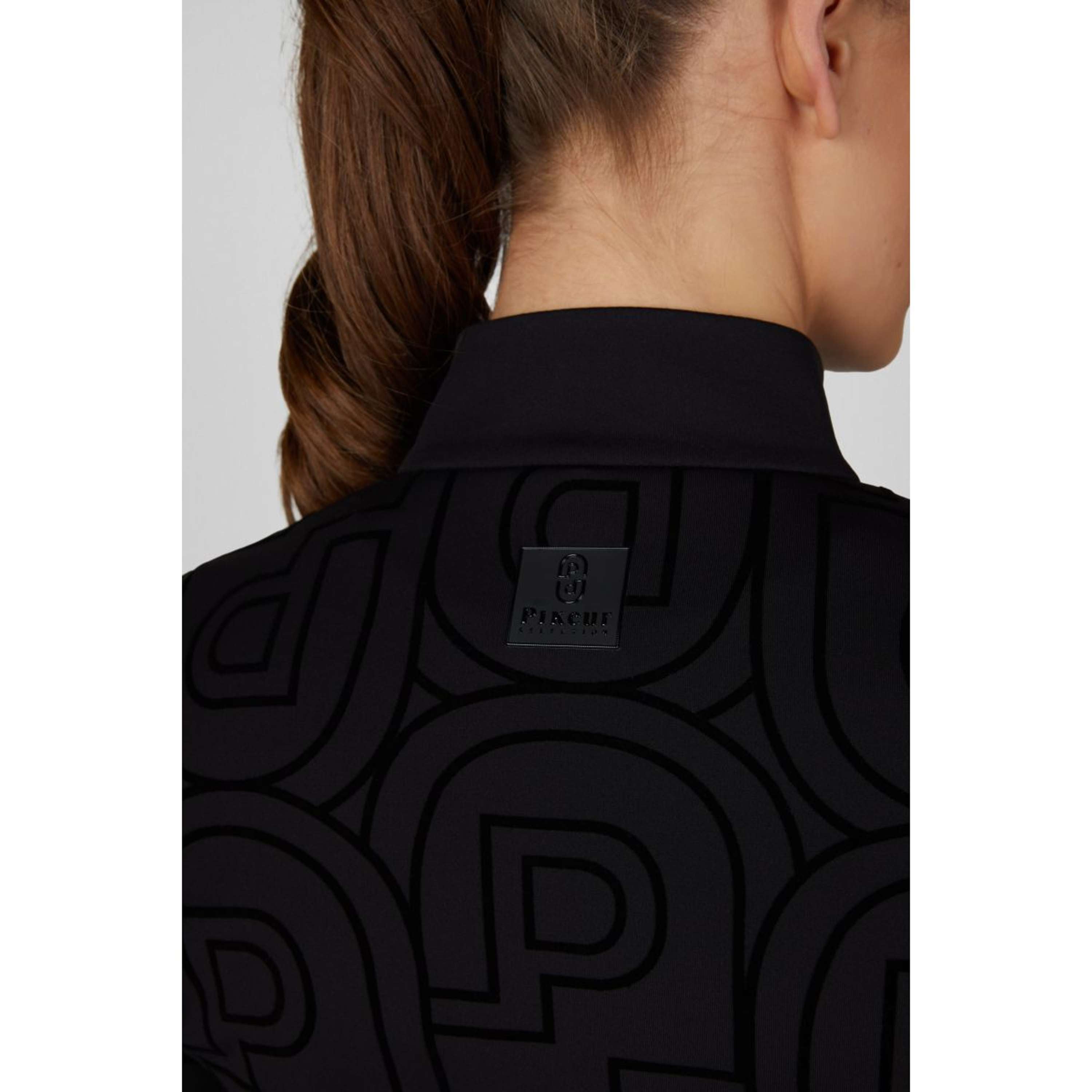 Pikeur Shirt Zip Print Selection AW26 Long Sleeves Black