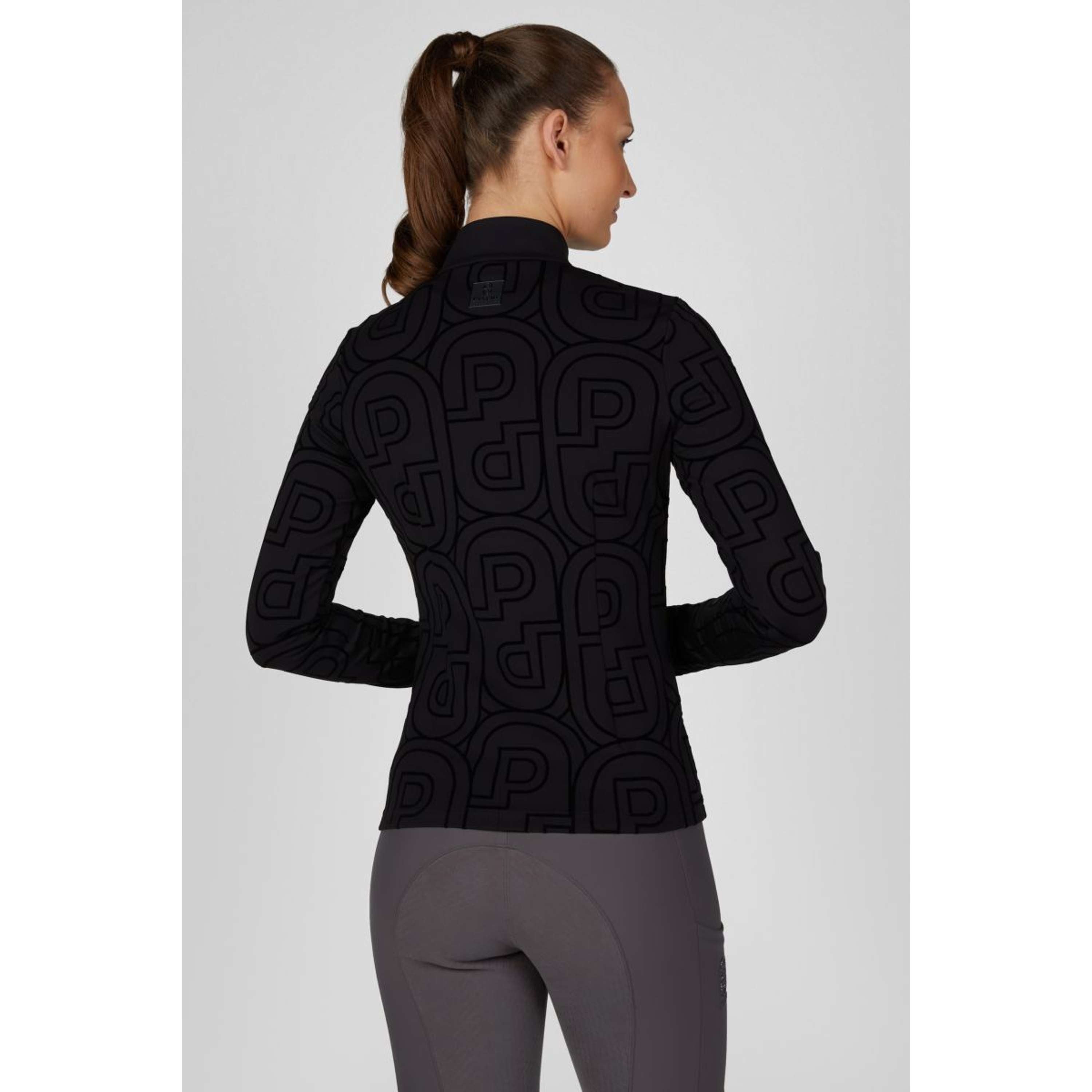 Pikeur Shirt Zip Print Selection AW26 Long Sleeves Black