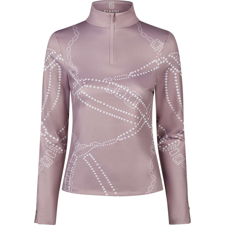 Pikeur Shirt Zip Print Selection AW26 Long Sleeves Ash Mauve