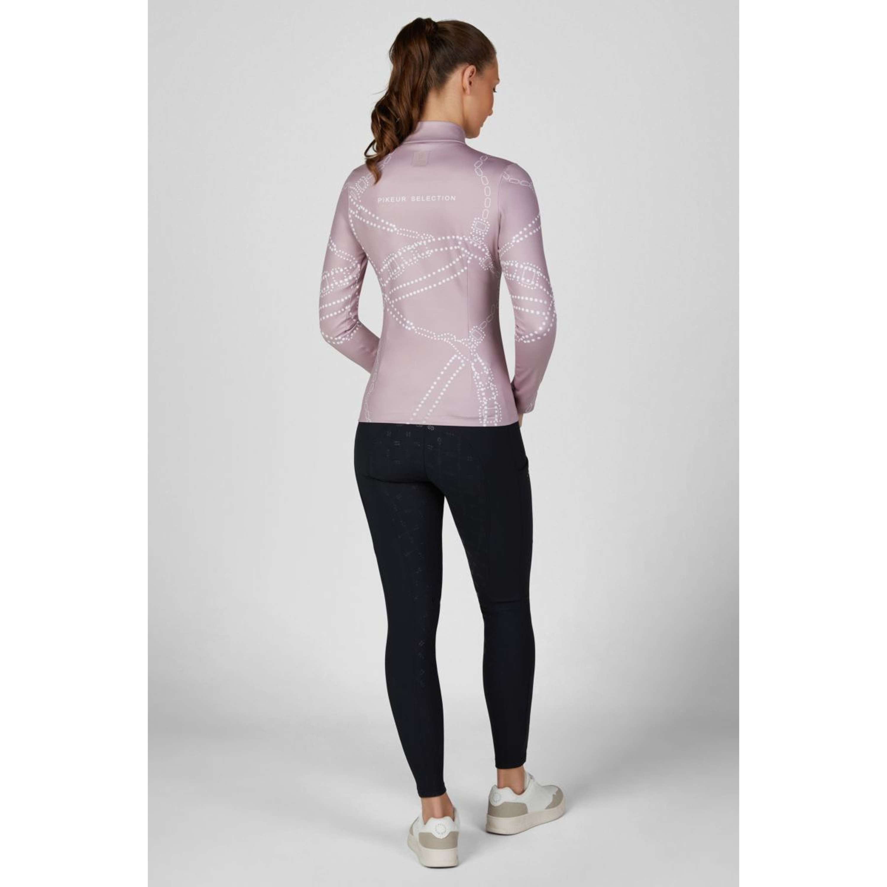 Pikeur Shirt Zip Print Selection AW26 Long Sleeves Ash Mauve