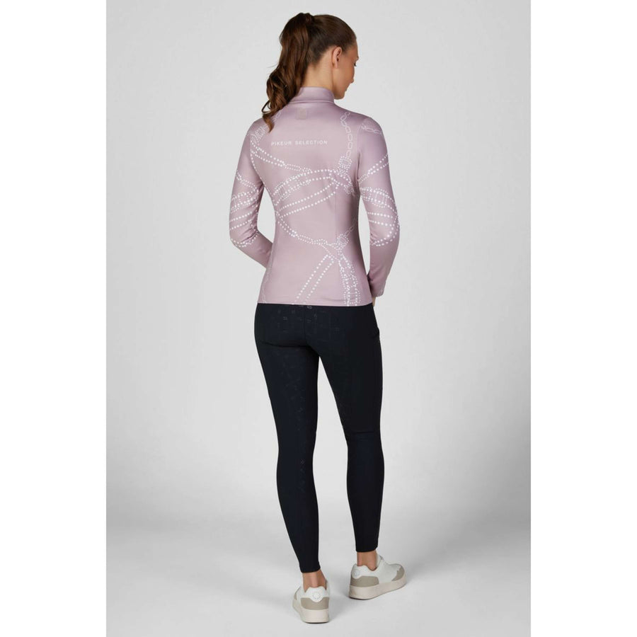 Pikeur Shirt Zip Print Selection AW26 Long Sleeves Ash Mauve