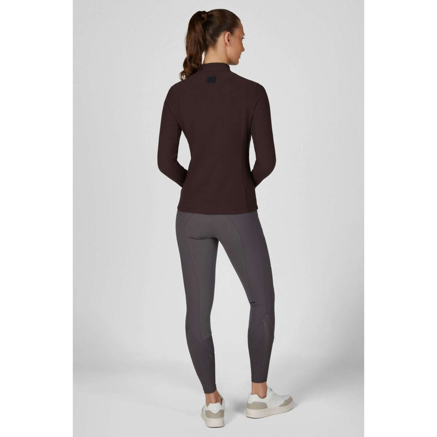 Pikeur Shirt Zip Rip Selection AW26 Long Sleeves Chocolate Brown