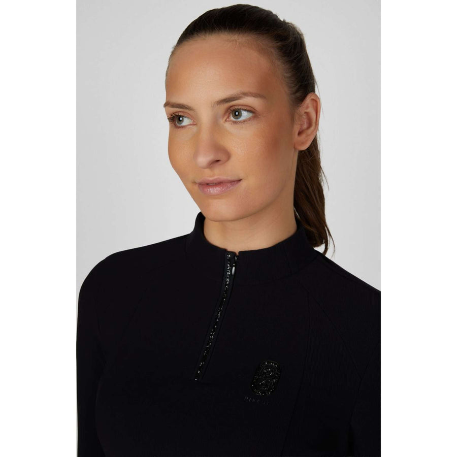 Pikeur Shirt Zip Rip Selection AW26 Long Sleeves Black