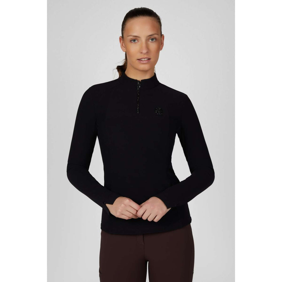 Pikeur Shirt Zip Rip Selection AW26 Long Sleeves Black