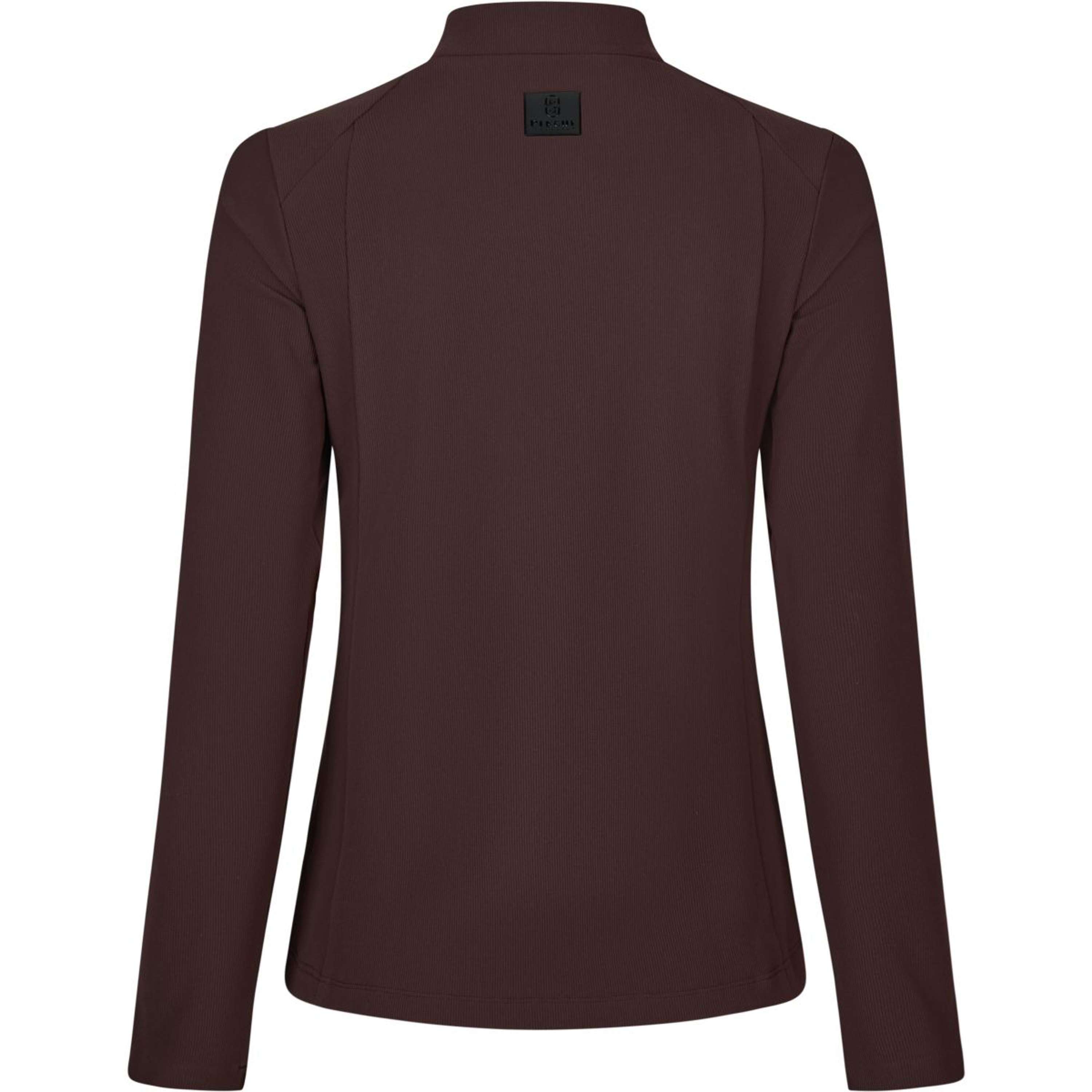 Pikeur Shirt Zip Rip Selection AW26 Long Sleeves Chocolate Brown