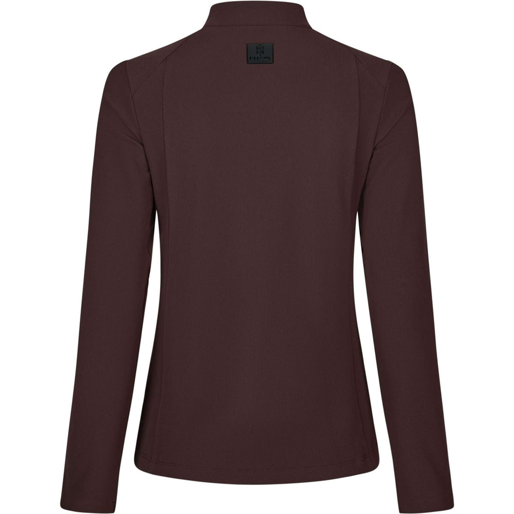 Pikeur Shirt Zip Rip Selection AW26 Long Sleeves Chocolate Brown