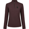Pikeur Shirt Zip Rip Selection AW26 Long Sleeves Chocolate Brown