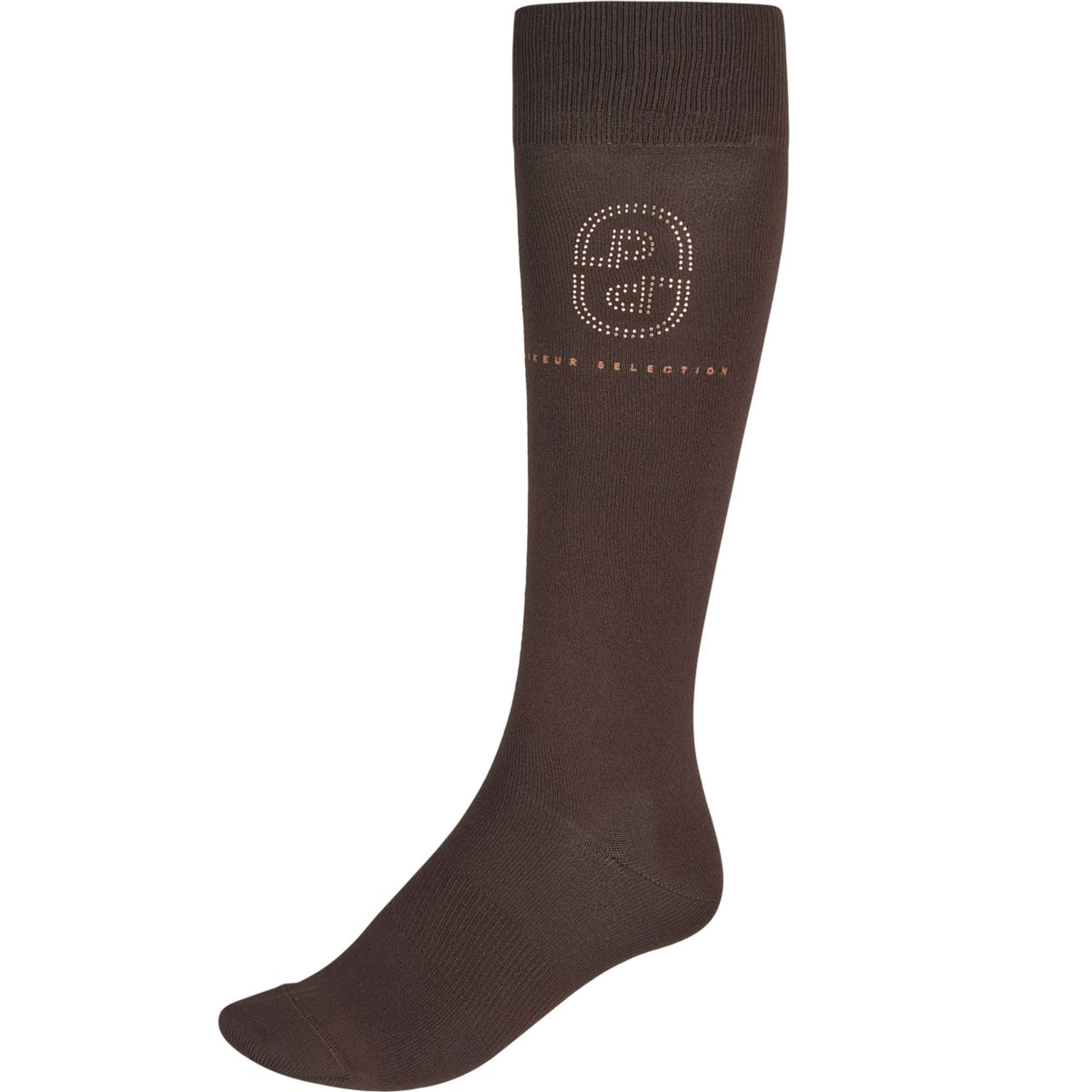 Pikeur Riding Socks Studs Selection AW26 Chocolate Brown