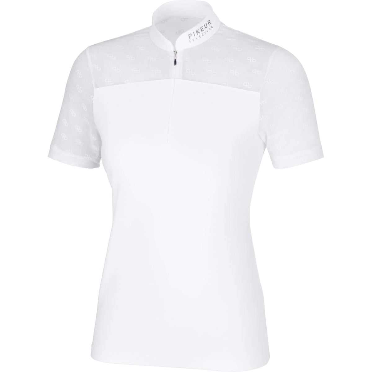 Pikeur Shirt Selection Mesh with Zipper White