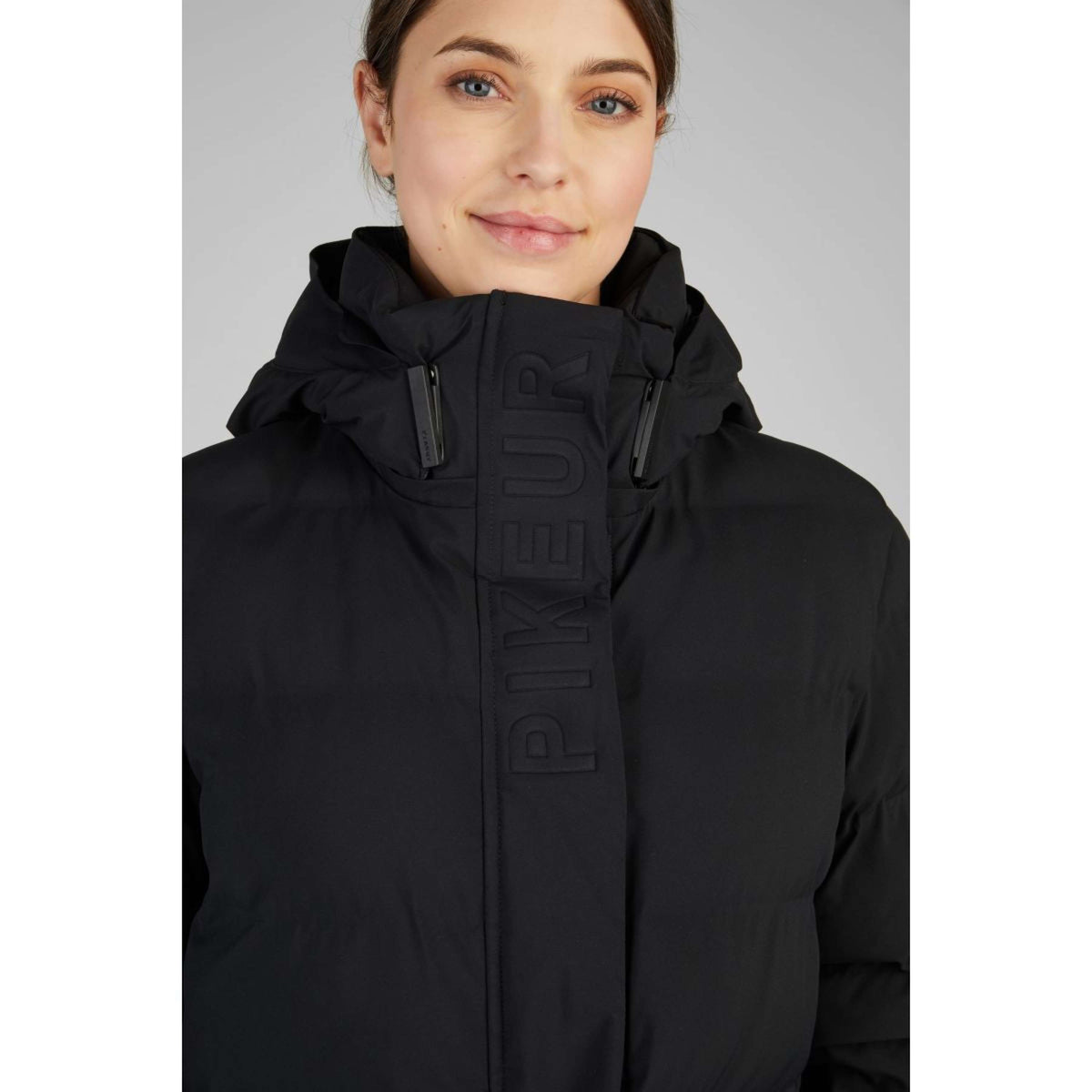 Pikeur Long Coat Athleisure Raincoat Black