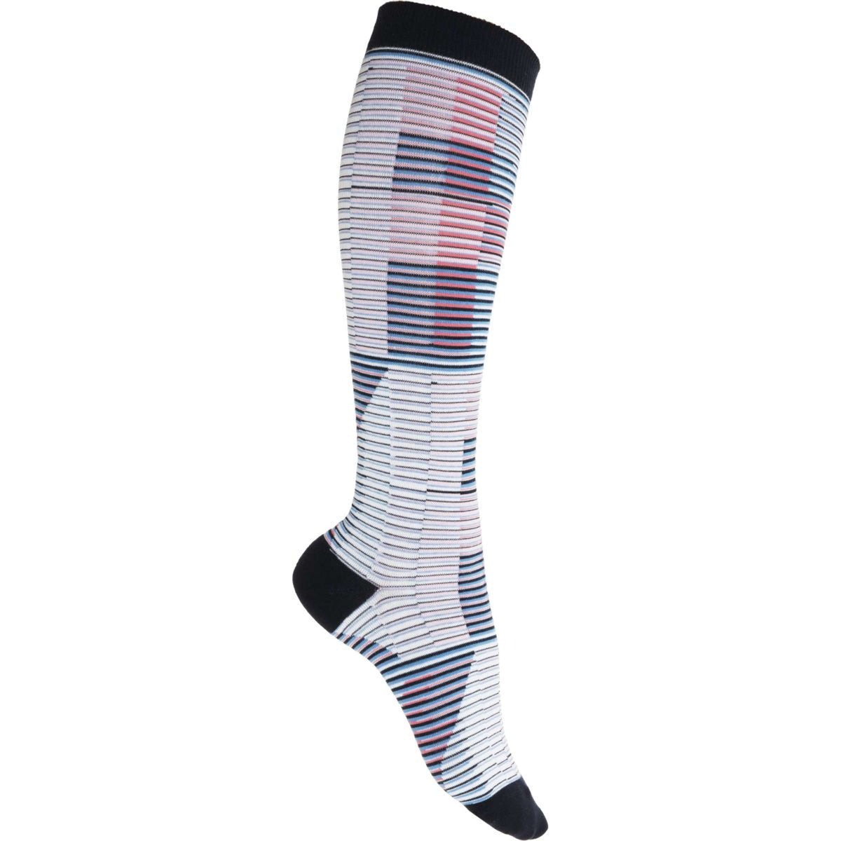 PK Riding Socks Silver Fluo Flame