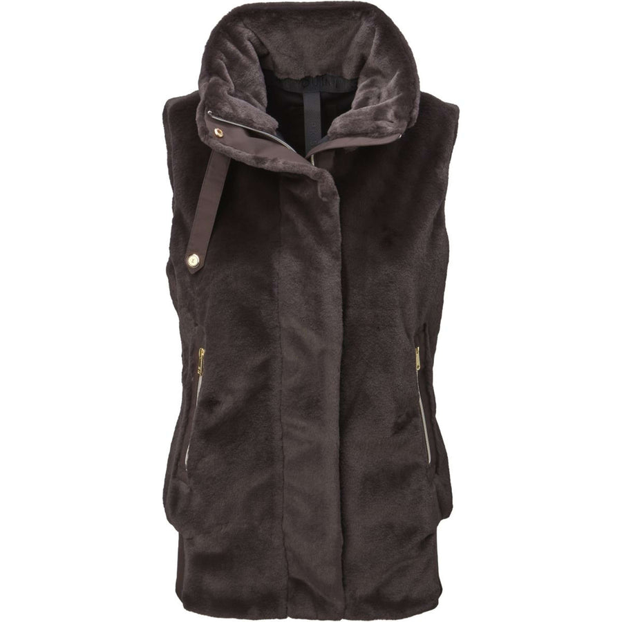 PK Bodywarmer Taury Fluffy Coffee-Brown