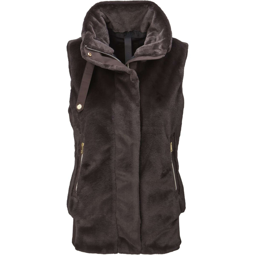 PK Bodywarmer Taury Fluffy Coffee-Brown