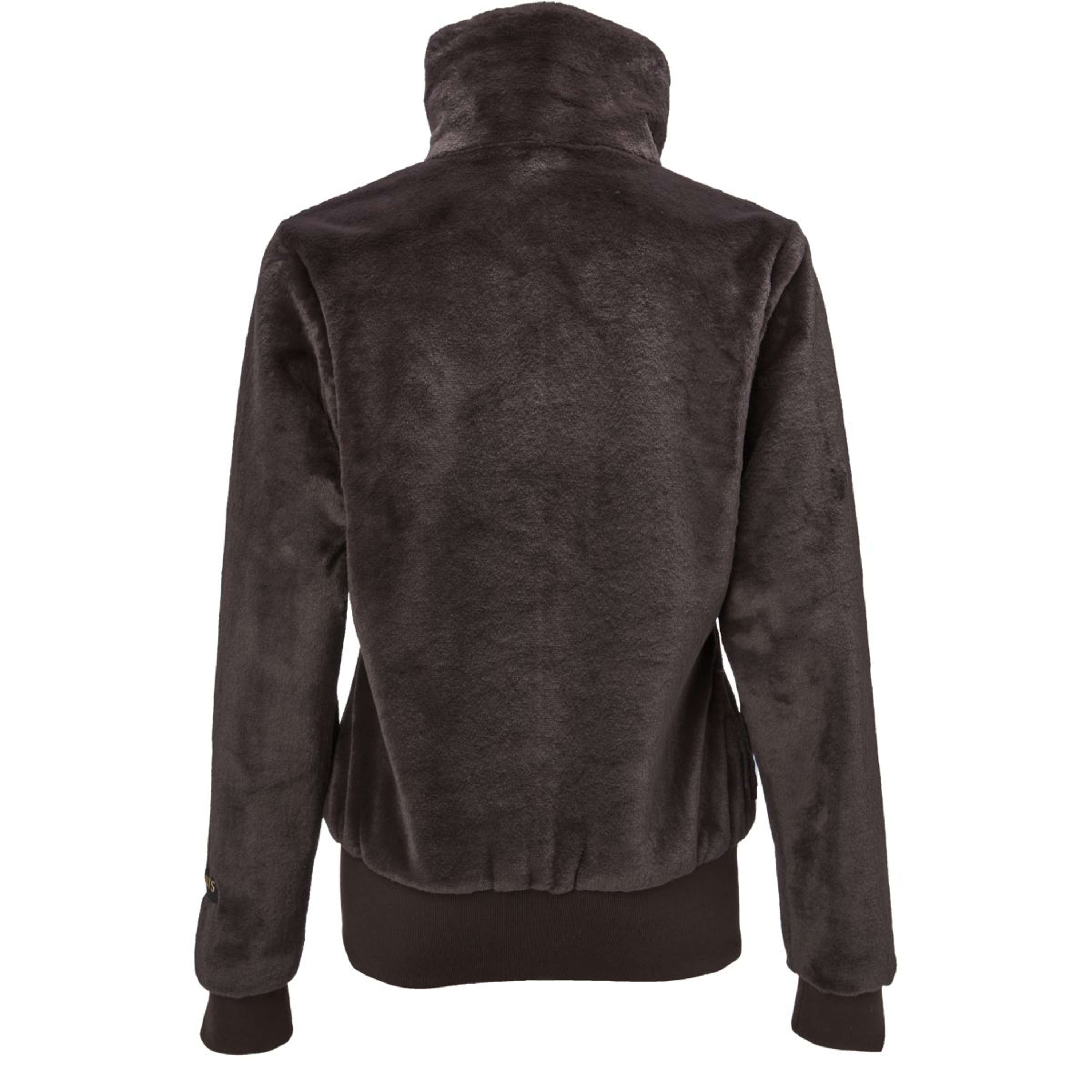 PK Zip-Hoodie Tiamo Fluffy Coffee-Brown