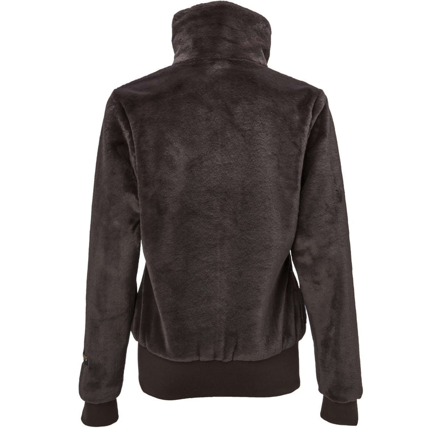 PK Zip-Hoodie Tiamo Fluffy Coffee-Brown