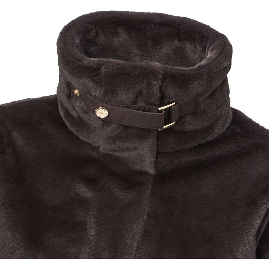 PK Zip-Hoodie Tiamo Fluffy Coffee-Brown