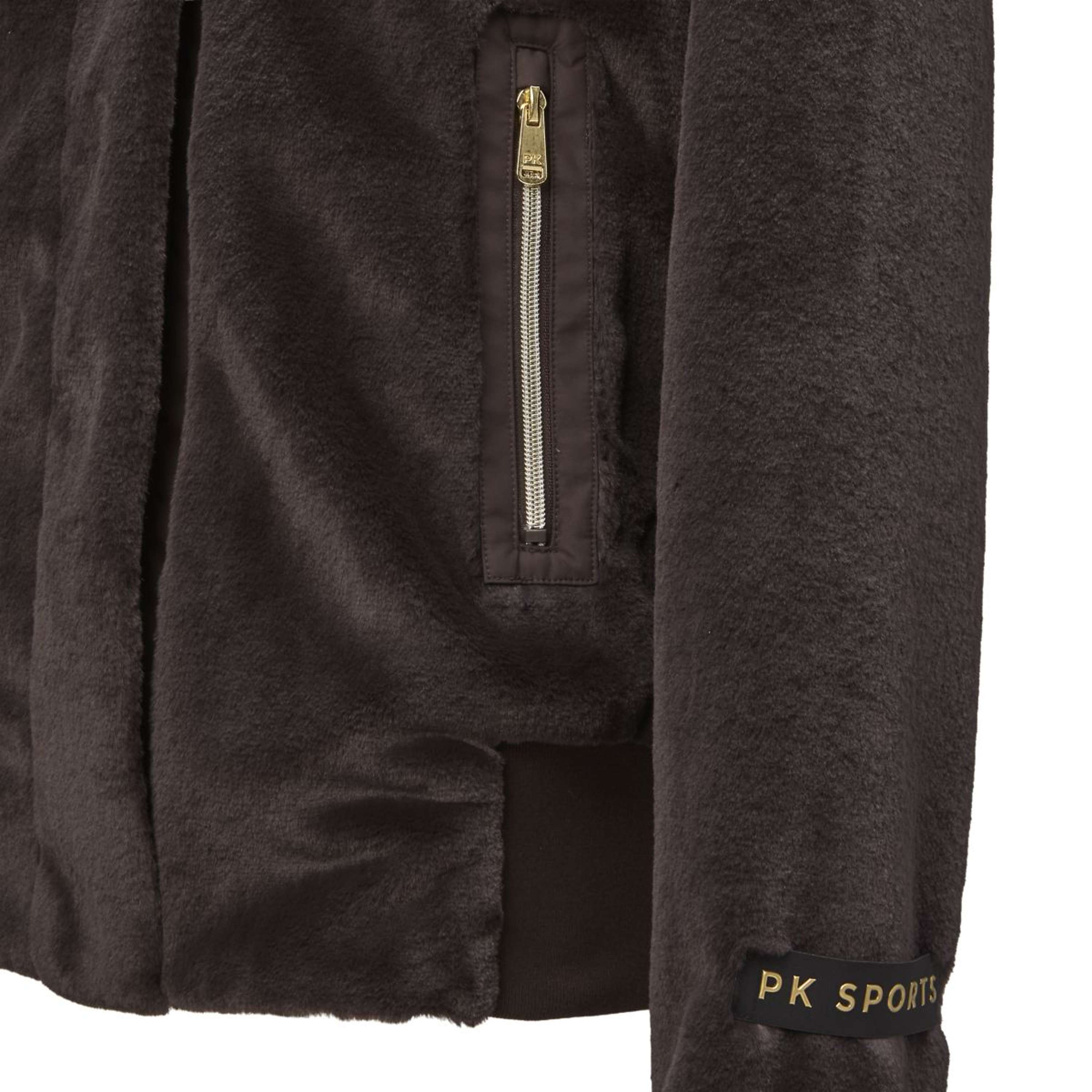 PK Zip-Hoodie Tiamo Fluffy Coffee-Brown