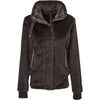 PK Zip-Hoodie Tiamo Fluffy Coffee-Brown