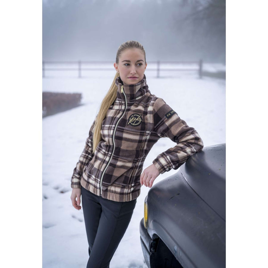 PK Zip-Hoodie Timber Fluffy Coffee-Brown