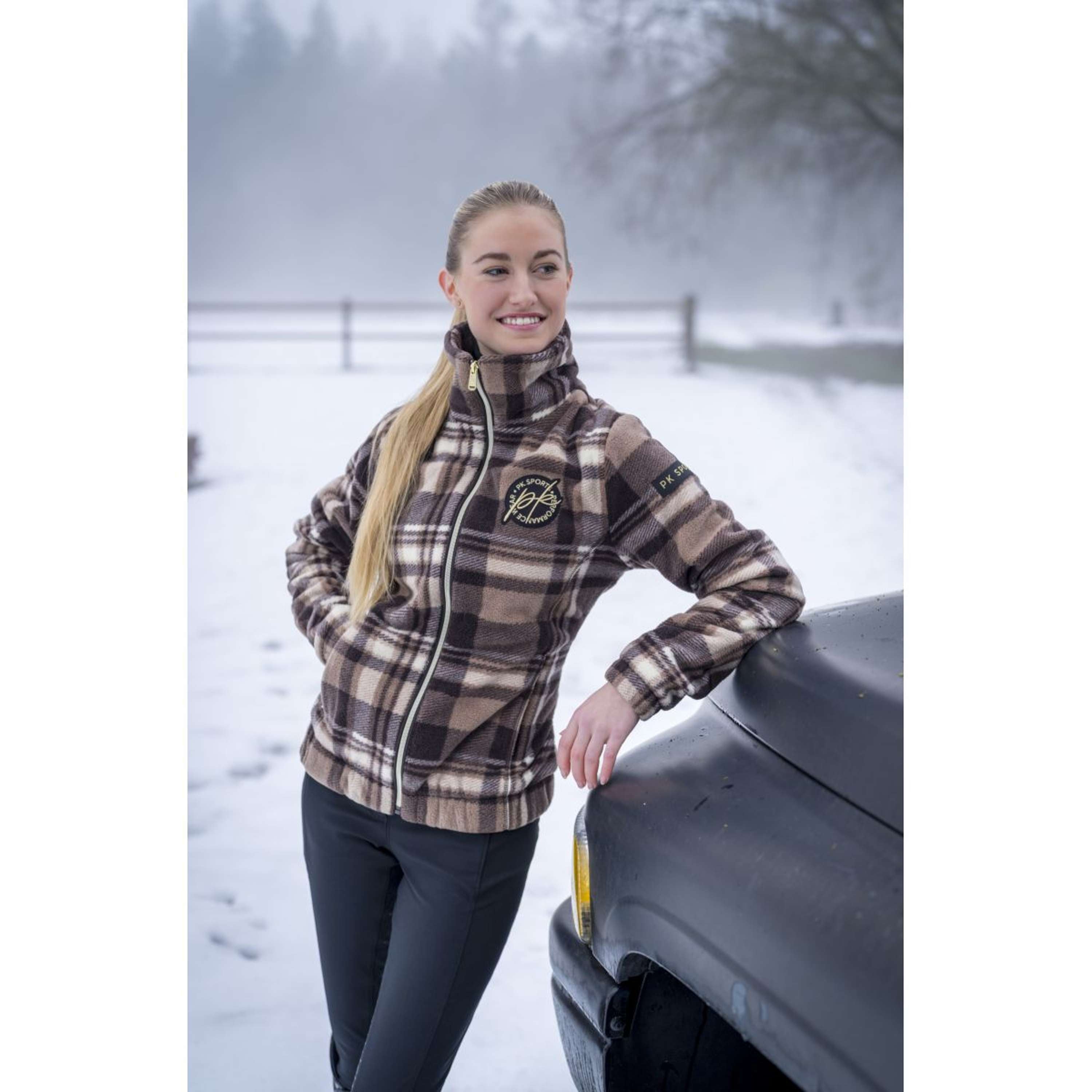 PK Zip-Hoodie Timber Fluffy Coffee-Brown