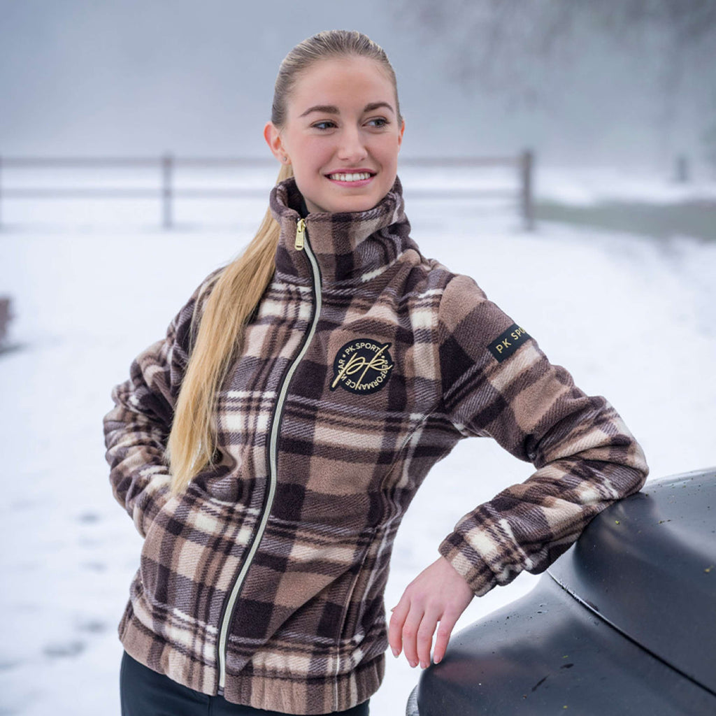 PK Zip-Hoodie Timber Fluffy Coffee-Brown