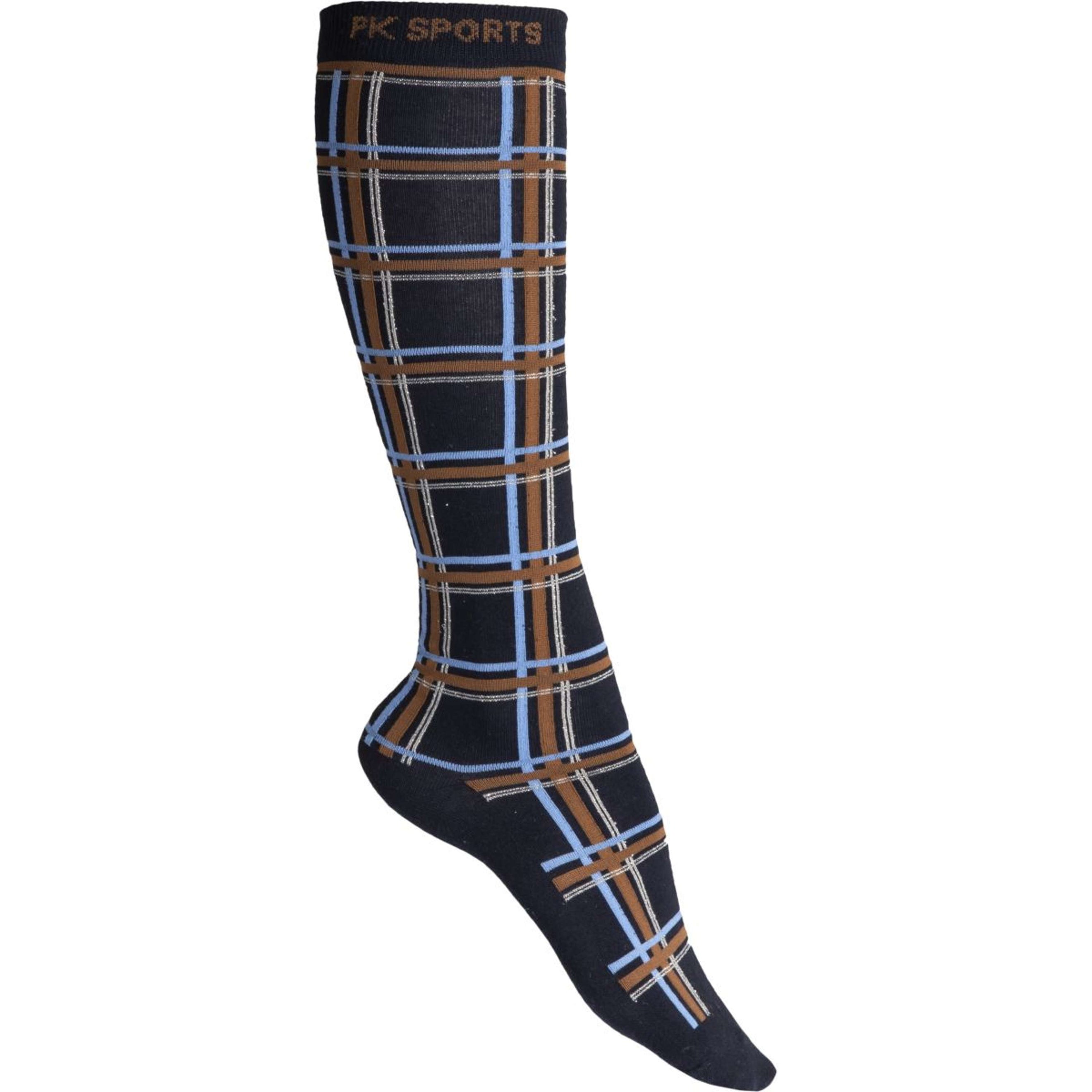 PK Socks Check Blue Night