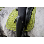 Eskadron Saddlepad Platinum Highgloss Chain Jewel Dressage moss-green