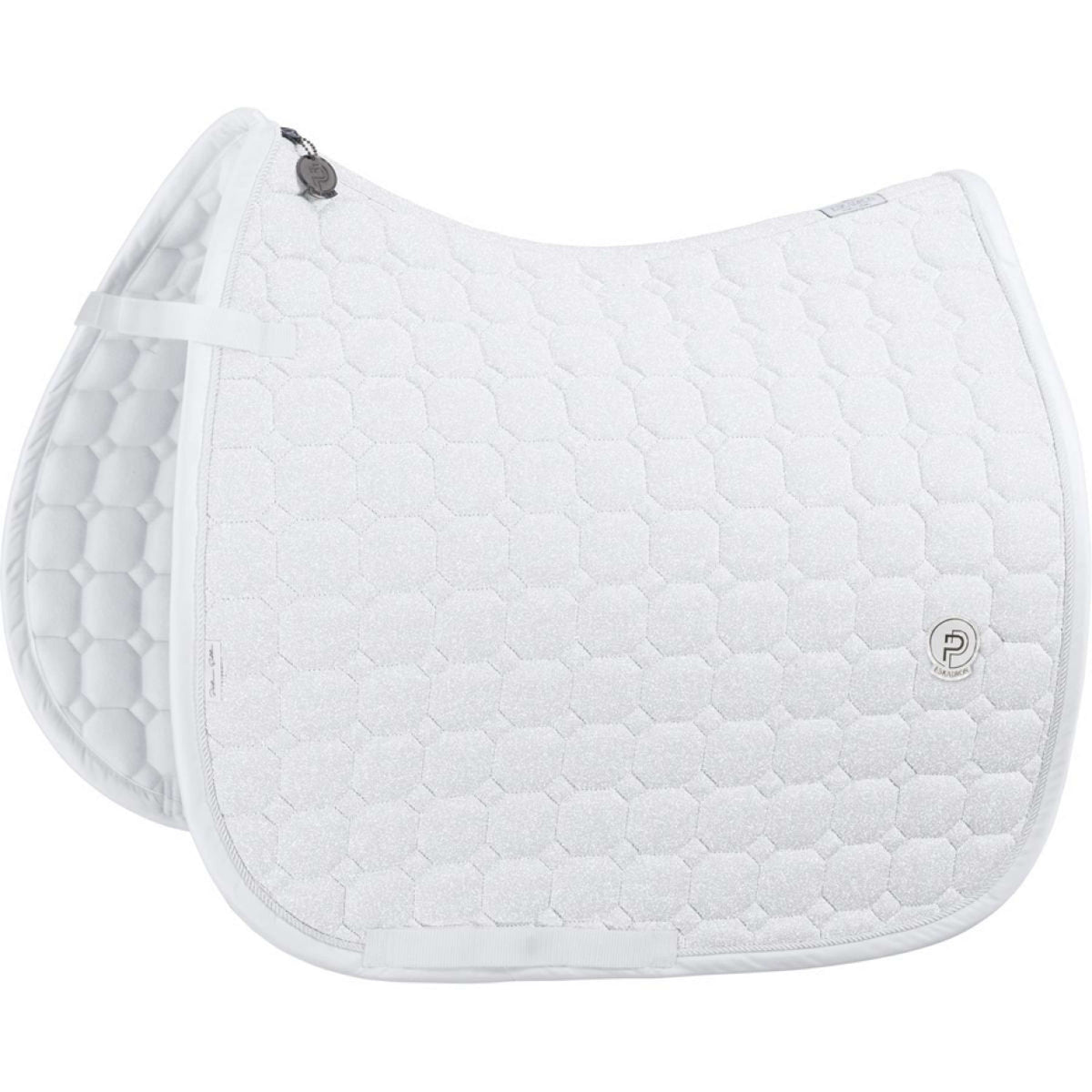 Eskadron Saddlepad Platinum Cotton Glitter Dressage White