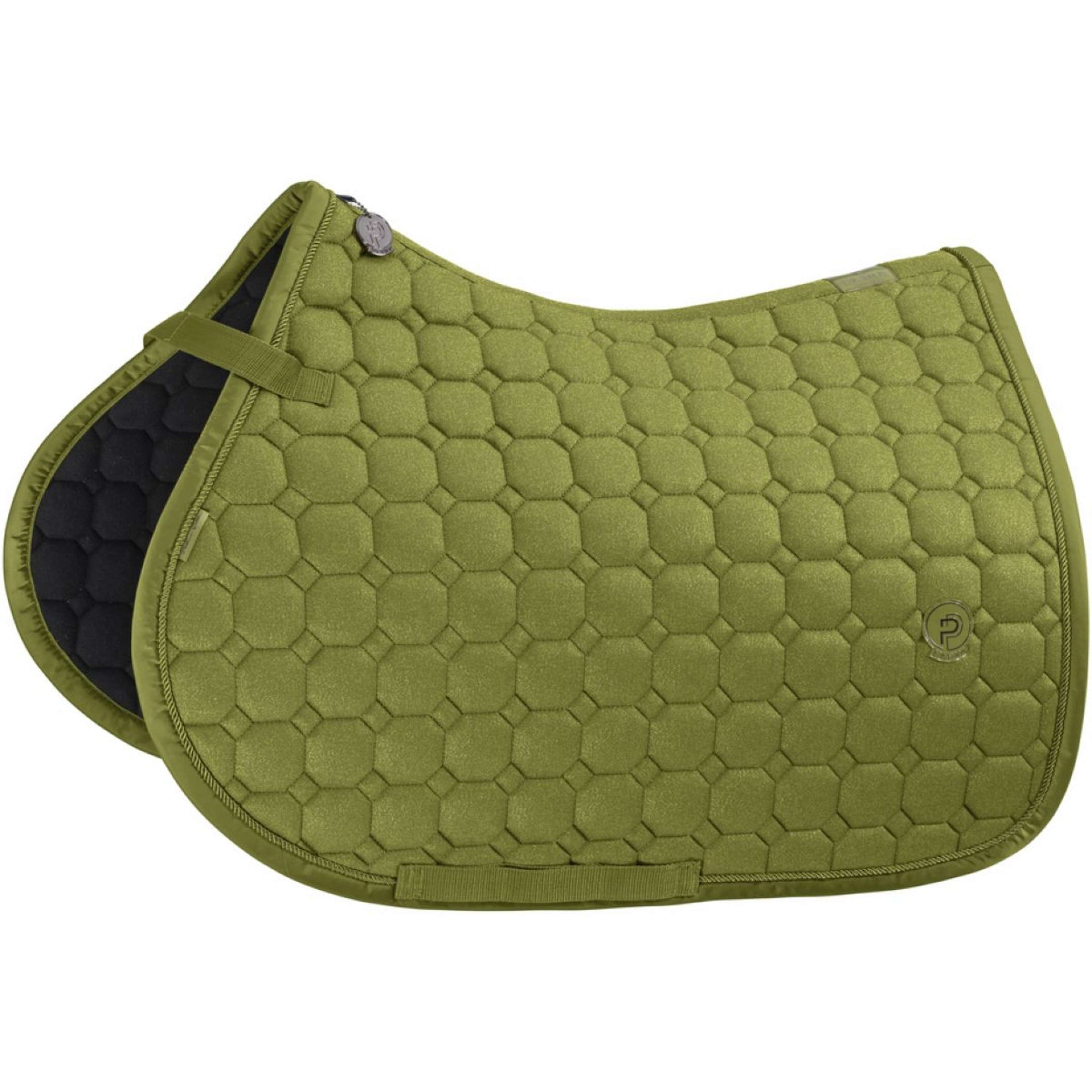 Eskadron Saddlepad Platinum Cotton Glitter General Purpose moss-green