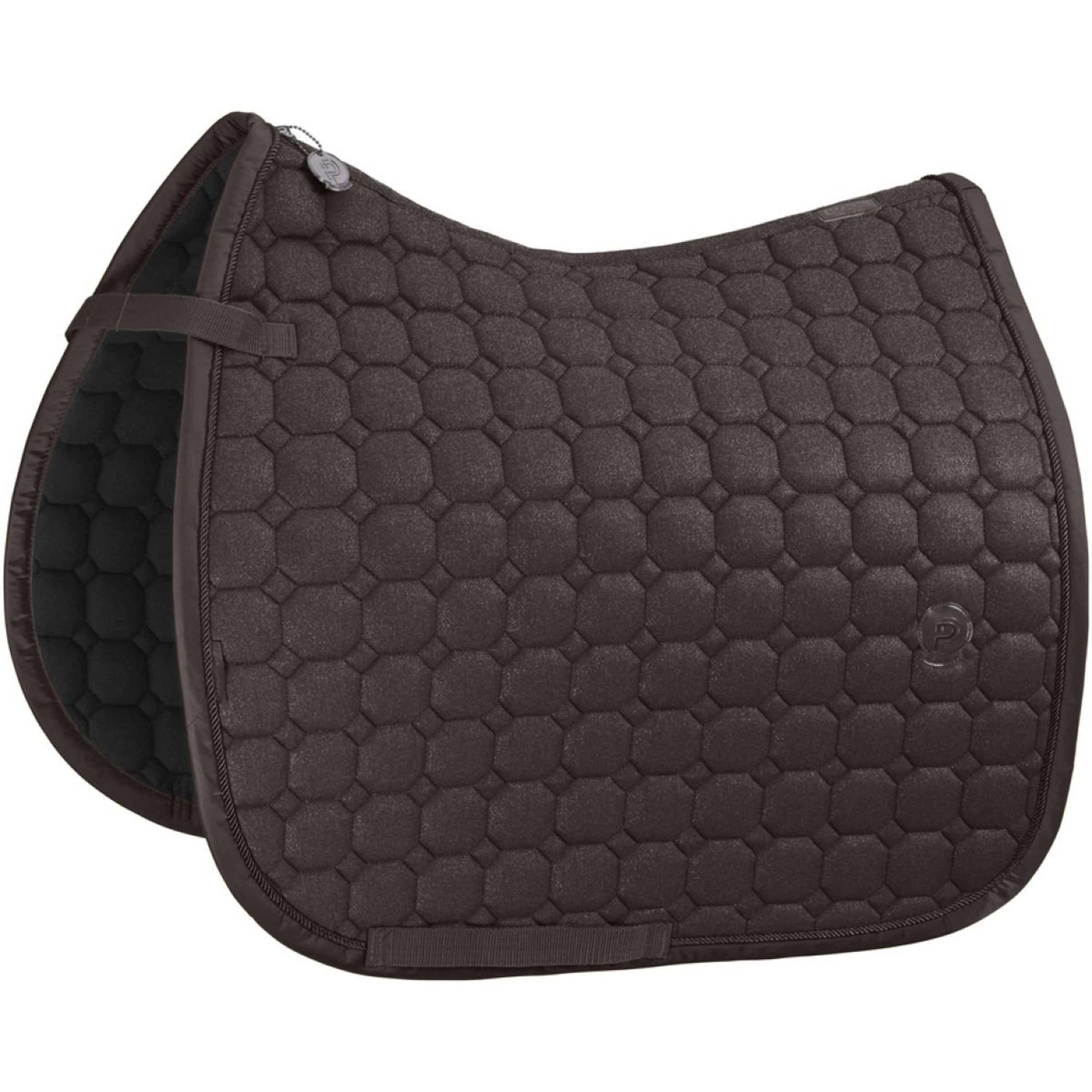 Eskadron Saddlepad Platinum Cotton Glitter Dressage Teak