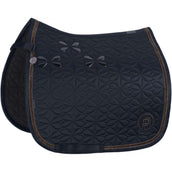 Eskadron Saddlepad Platinum Mattgloss Bow Shetty Atlantic Blue