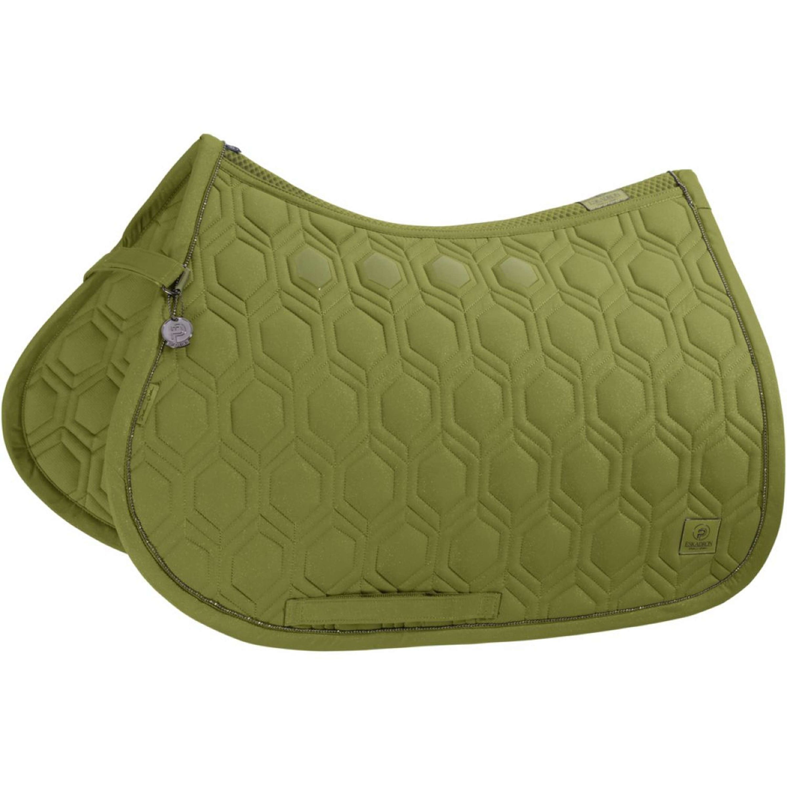 Eskadron Saddlepad Platinum Sparkle Emblem General Purpose moss-green