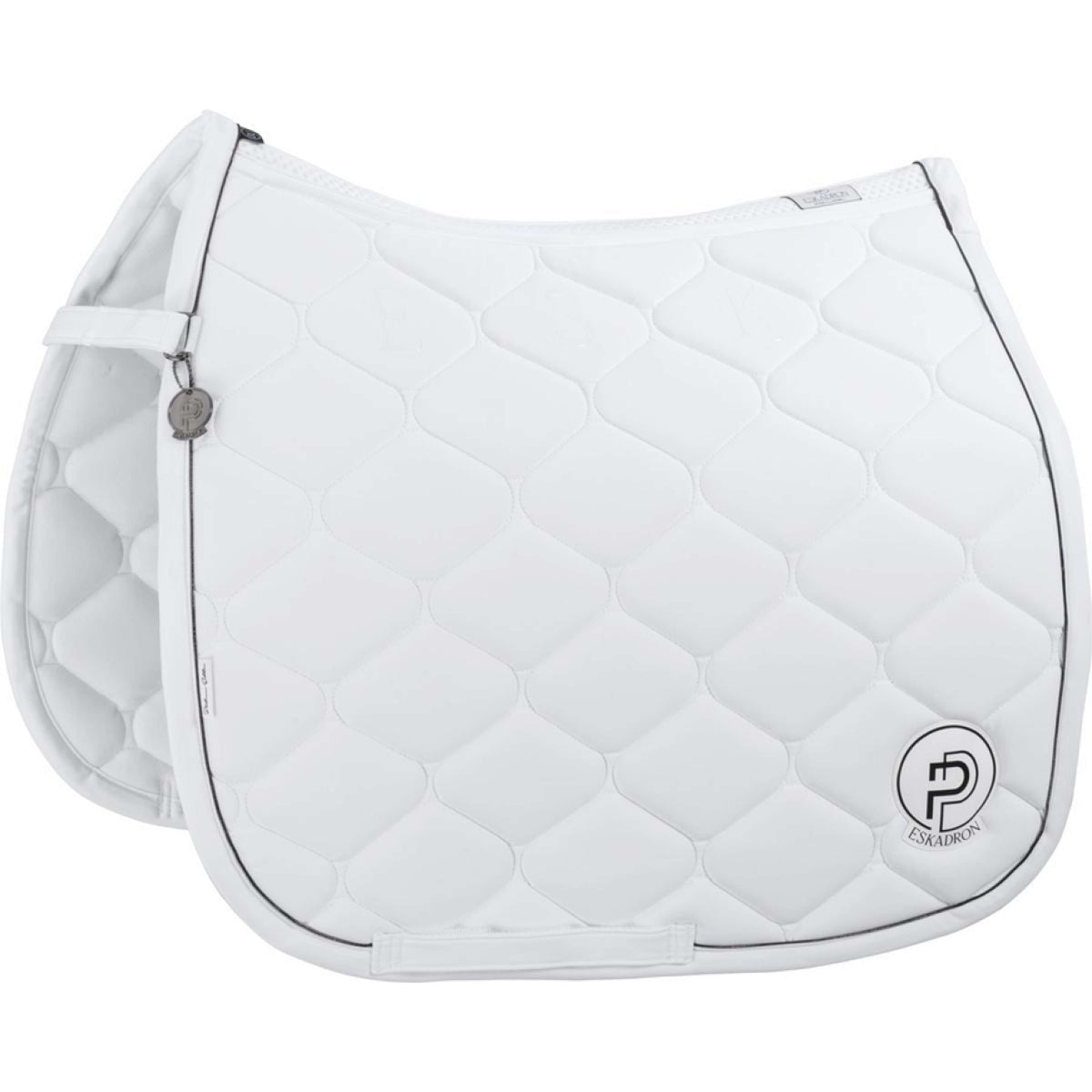 Eskadron Saddlepad Platinum Softshell Emblem Dressage White