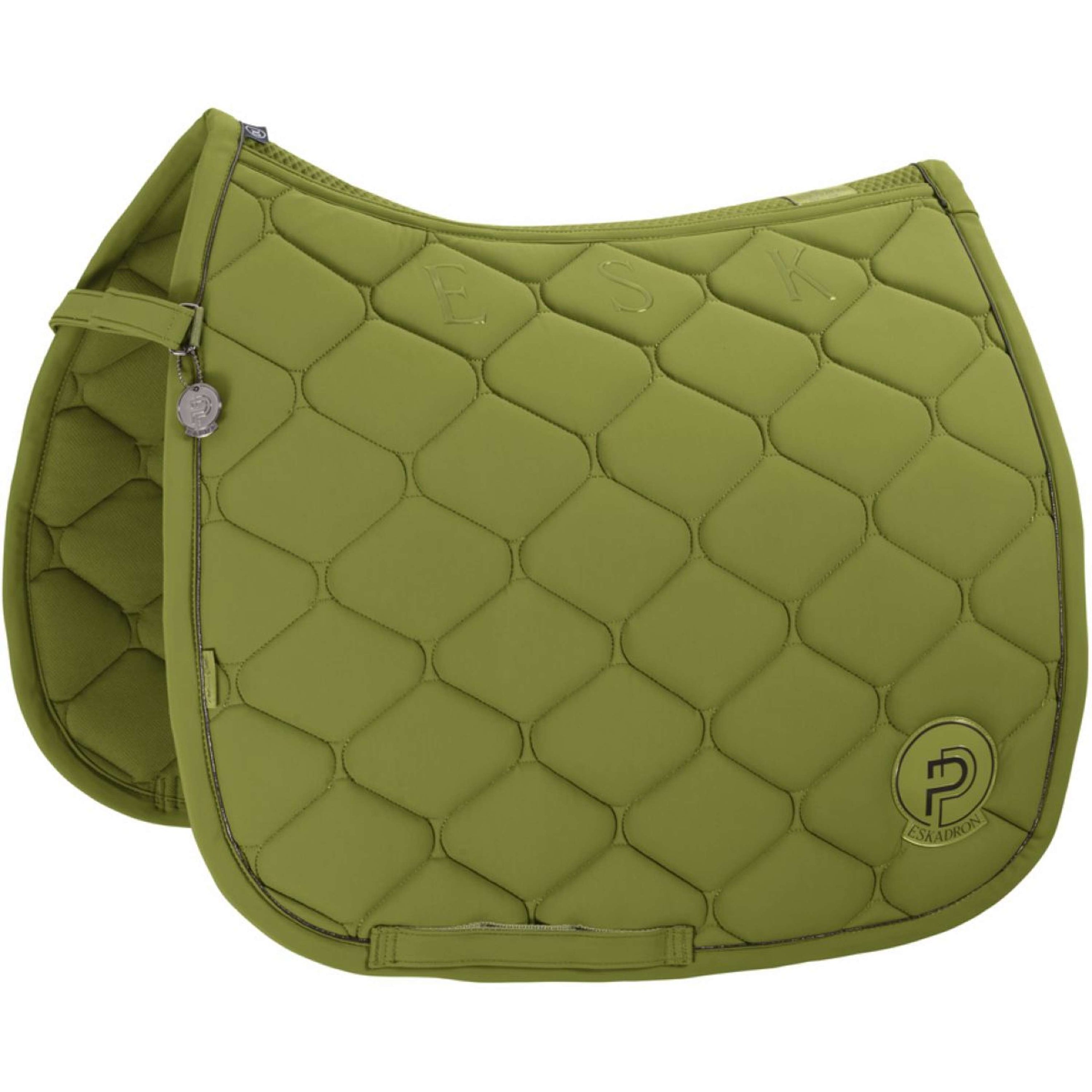 Eskadron Saddlepad Platinum Softshell Emblem Dressage moss-green