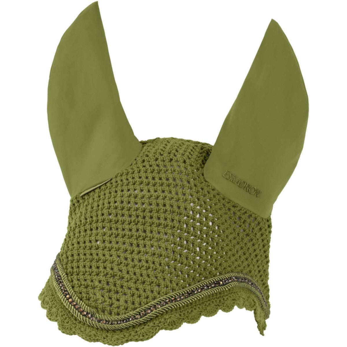 Eskadron Ear Bonnet Platinum Crystal Shetty moss-green