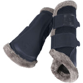 Eskadron Dressage Boots Platinum Mesh Fauxfur Atlantic Blue