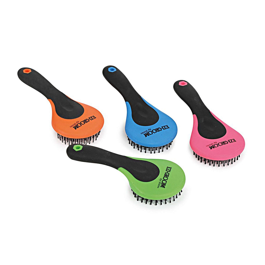 Ezi-groom by Shires Mane & Tail Brush Bright Blue